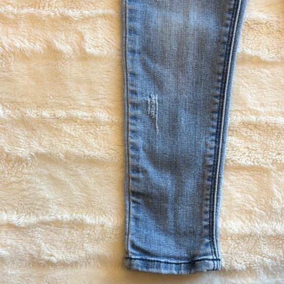 Zara Light Blue Denim Jeans rip style skinny size 2/3 years - Picture 4 of 9